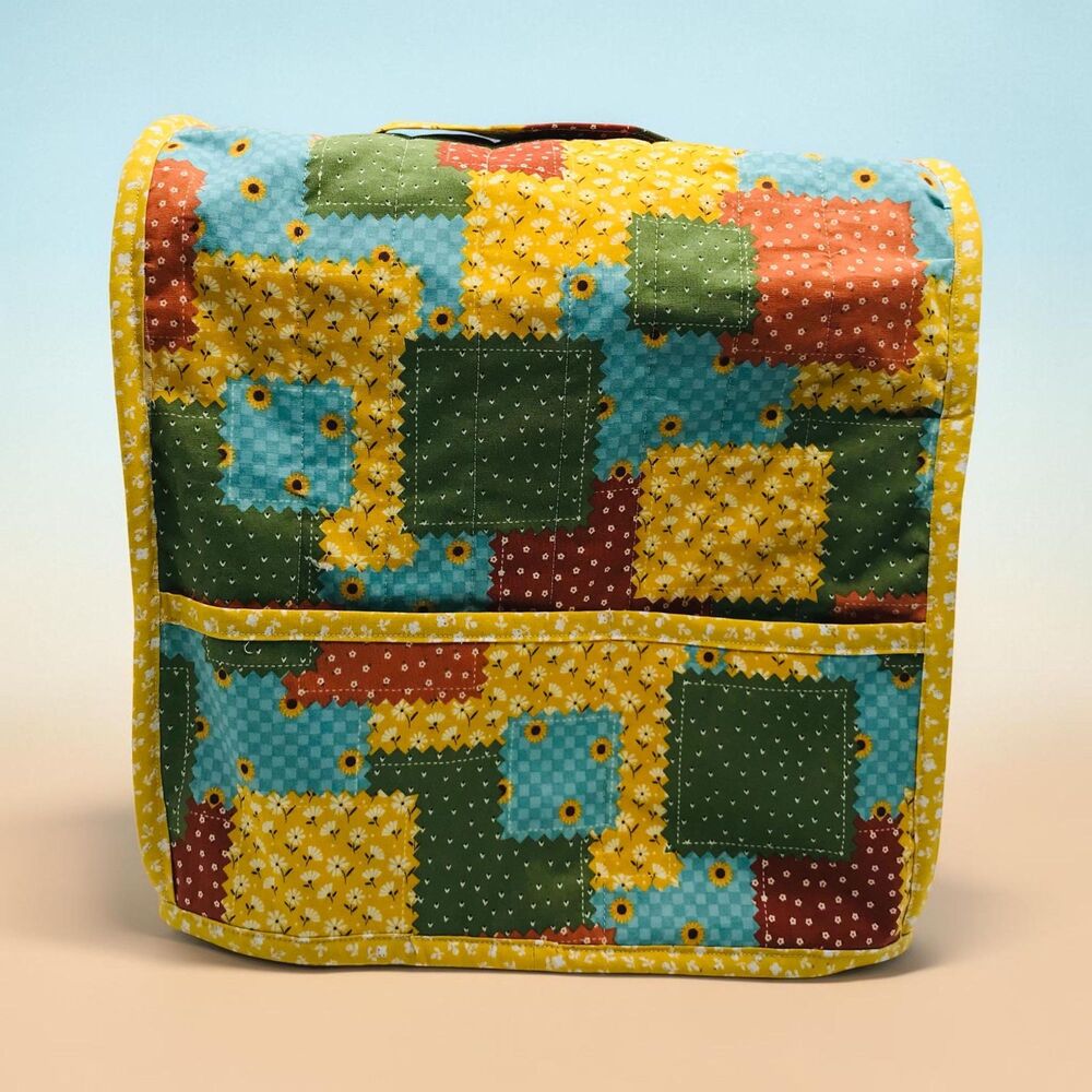 Cover For Standard Tilt Head Mixer Cover: Quilted Cotton Fall Patchwork